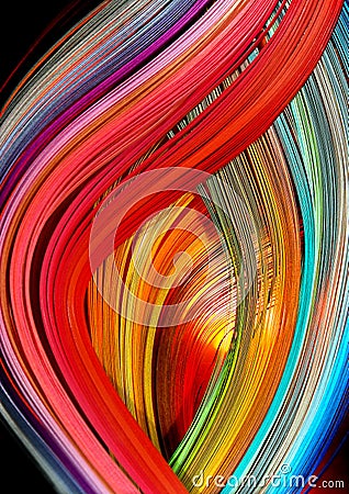 Rainbow flame Stock Photo