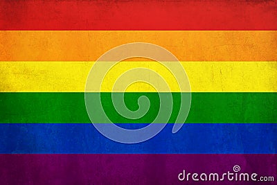 Rainbow gay flag Stock Photo