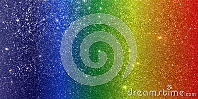 Rainbow glitter Stock Photo