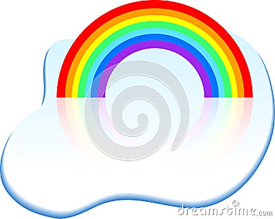 Rainbow icon. Vector Illustration