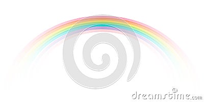 Rainbow icon realistic. Perfect icon isolated on background stock vector. Vector Illustration