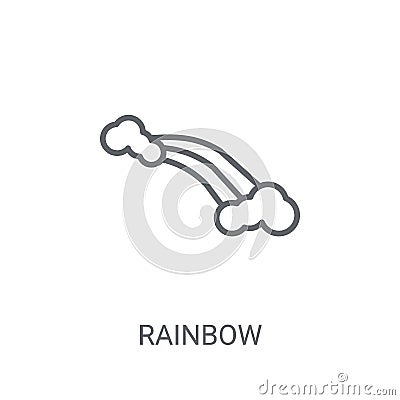 Rainbow icon. Trendy Rainbow logo concept on white background fr Vector Illustration