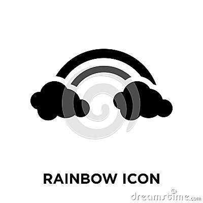 Rainbow icon vector isolated on white background, logo concept o Vector Illustration