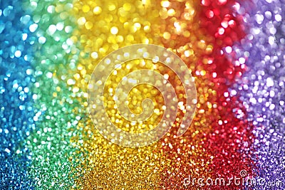 Rainbow of lights Stock Photo