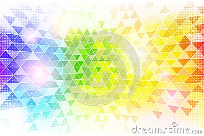 Rainbow Mosaic Background Texture Vector Illustration