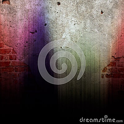 Rainbow multi colored gradient vertical sound background Stock Photo