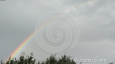 Rainbow - optical and meteorological phenomenon Stock Photo