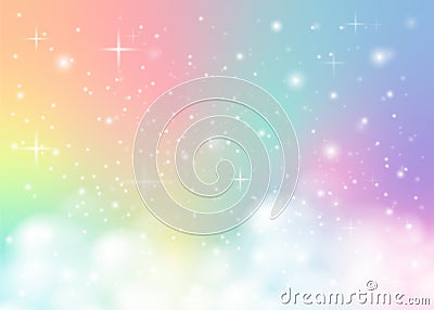 Rainbow pastel background Vector Illustration