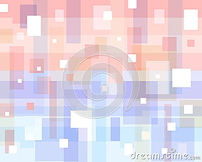 rainbow pastel square mirror abstract illusion Vector Illustration