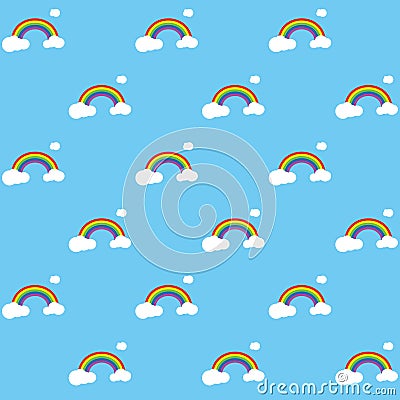 Rainbow Pattern EPS Vector Illustration