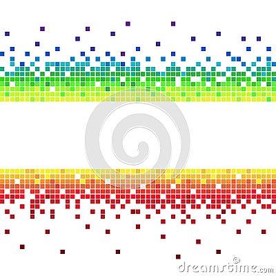 Pixel gaming abstract colourful background Vector Illustration