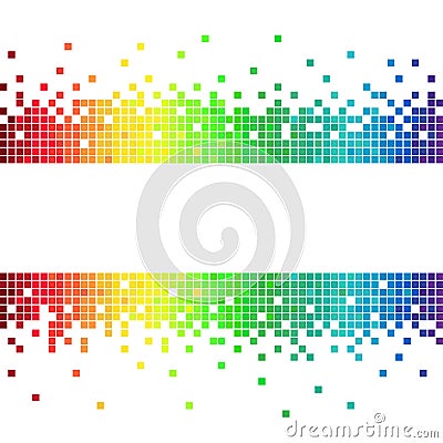 Pixel gaming abstract colourful background Vector Illustration