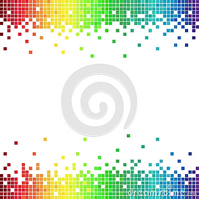 Pixel gaming abstract colourful background Vector Illustration