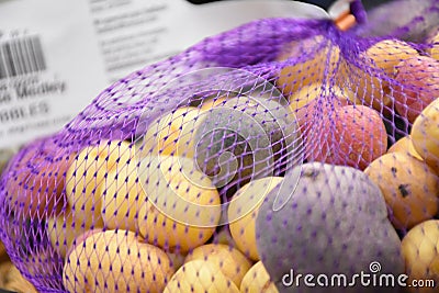 Rainbow potato stock photo Stock Photo