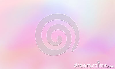 Rainbow princess background, soft pink dawn made in realistic style with clipping mask. Fantasy unicorn sky pearlescent backdrop. Vector Illustration