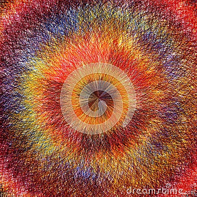 Rainbow radial circular striped abstract background Stock Photo