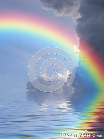 Rainbow Reflection Royalty Free Stock Image Image 4528956 Rainbow Reflection Royalty Free Stock Image Image 4528956