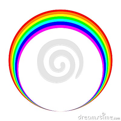 Rainbow ring icon Vector Illustration