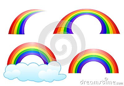 Rainbow set Vector Illustration