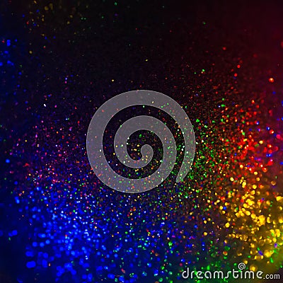 Rainbow shiny festive christmas background or texture Stock Photo