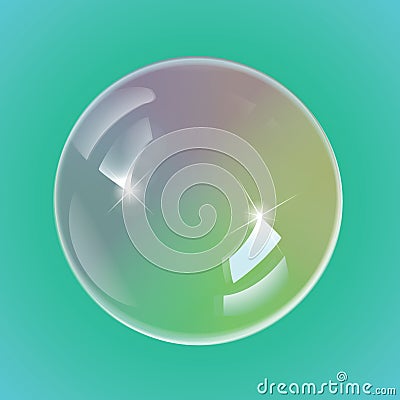 Rainbow soap bubbles, eps10 vector Vector Illustration
