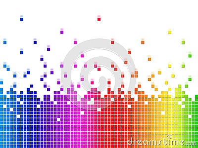Rainbow Soundwaves Background Shows Music Songs And Artists Stock Photo
