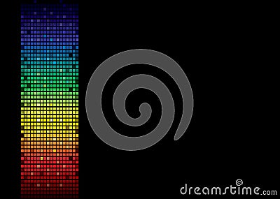 Rainbow spectrum banner Vector Illustration