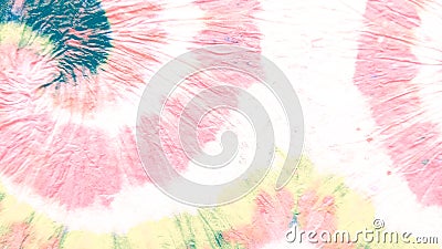 Rainbow Spiral Tie Dye Texture. Violet Swirl Watercolor Splash. Fuchsia Ink Splash Paint. Orange Dirty Art Graffiti. Colorful Psyc Stock Photo