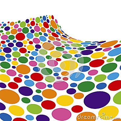 Rainbow Sponge Wave Vector Illustration