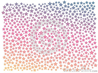 Rainbow starry texture Vector Illustration