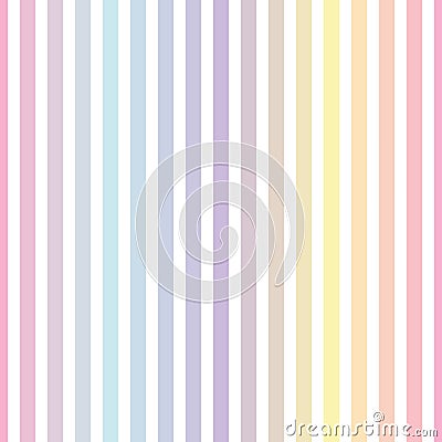 Rainbow stripe pattern, colorful vertical lines seamless vector repeat Vector Illustration