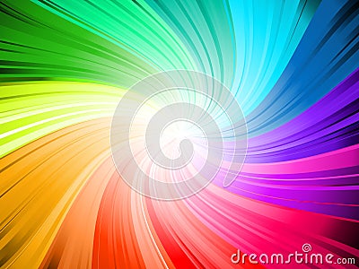 Rainbow swirl Vector Illustration