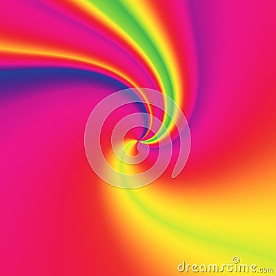 Rainbow swirl Stock Photo