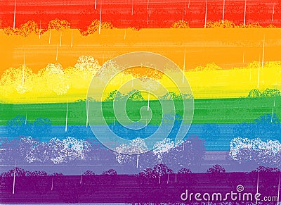 Rainbow texture Stock Photo