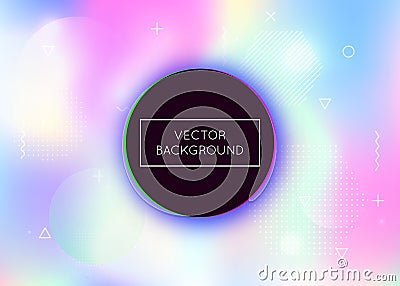 Rainbow Texture. Retro Luminous Backdrop. Gradient Presentation. Vector Illustration