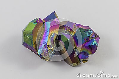 Rainbow Titanium Aura Pair Stock Photo