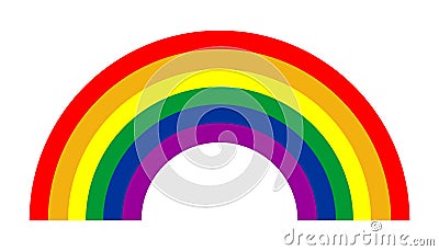Rainbow vector. Stock Photo