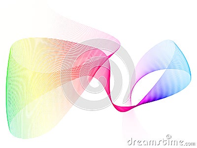 Rainbow wave background Stock Photo