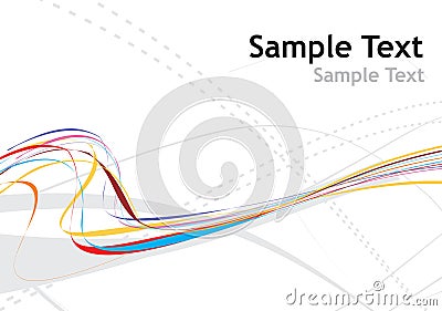 Rainbow wave line Vector Illustration