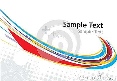 Rainbow wave line Vector Illustration