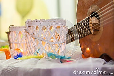 Rainbow wedding or event production Stock Photo