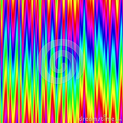 Rainbow zigzag Stock Photo