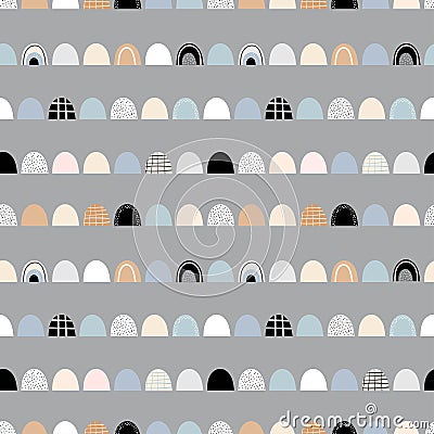 Rainbow seamless pattern, kids gift paper, wallpaper, abstract surface design Vector Illustration