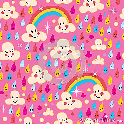 Rainbows pattern Vector Illustration