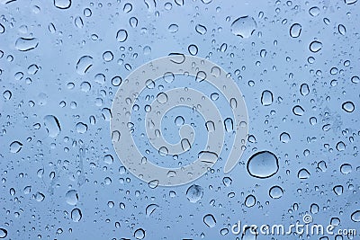 Raindrop glass Stock Photo
