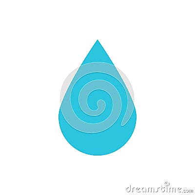 Raindrop, icon, rainy day memory, water drop symbol, aqua droplet Vector Illustration