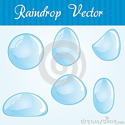 Raindrop set Stock Photo