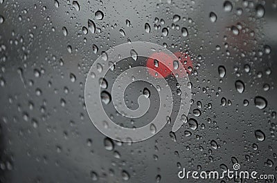 Raindrop to glass Stock Photo