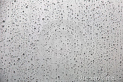 Raindrops on glass Stock Photo