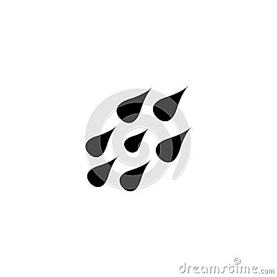 raindrops icon. Element of web icon for mobile concept and web apps. Isolated raindrops icon can be used for web and mobile. Premi Stock Photo